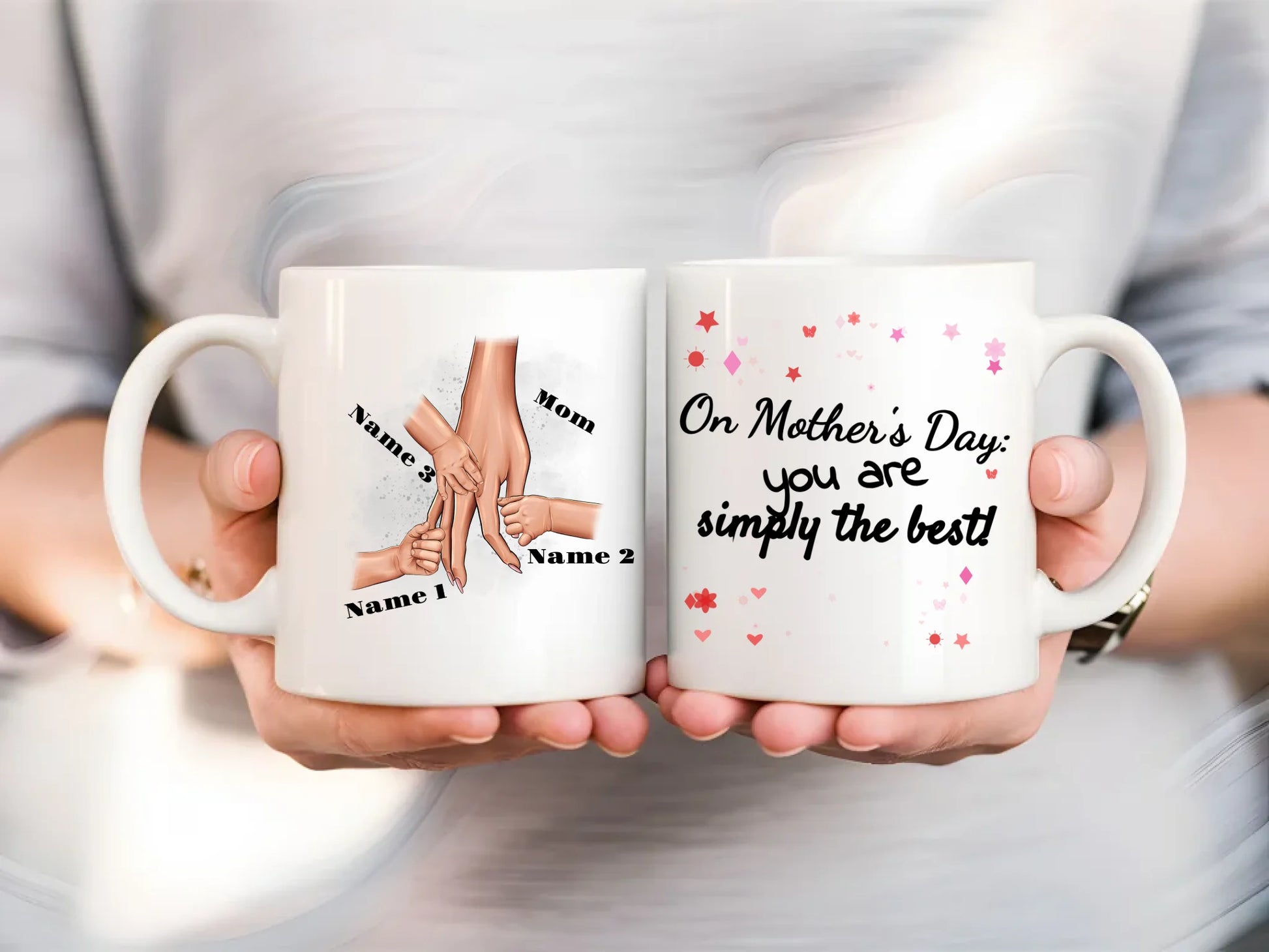 11 oz Mug Mom hand