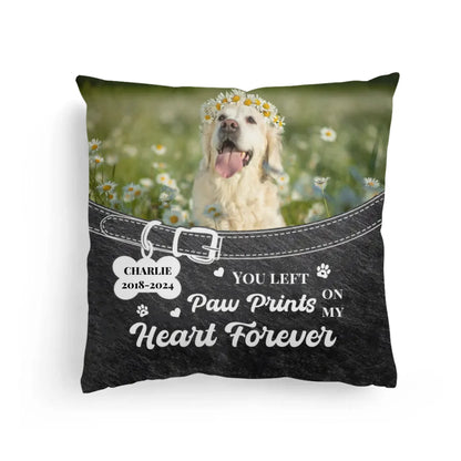 Custom Photo You Left Paw Prints On My Heart Forever