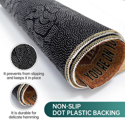 Personalized Family Doormat – Custom Names & Sneakers